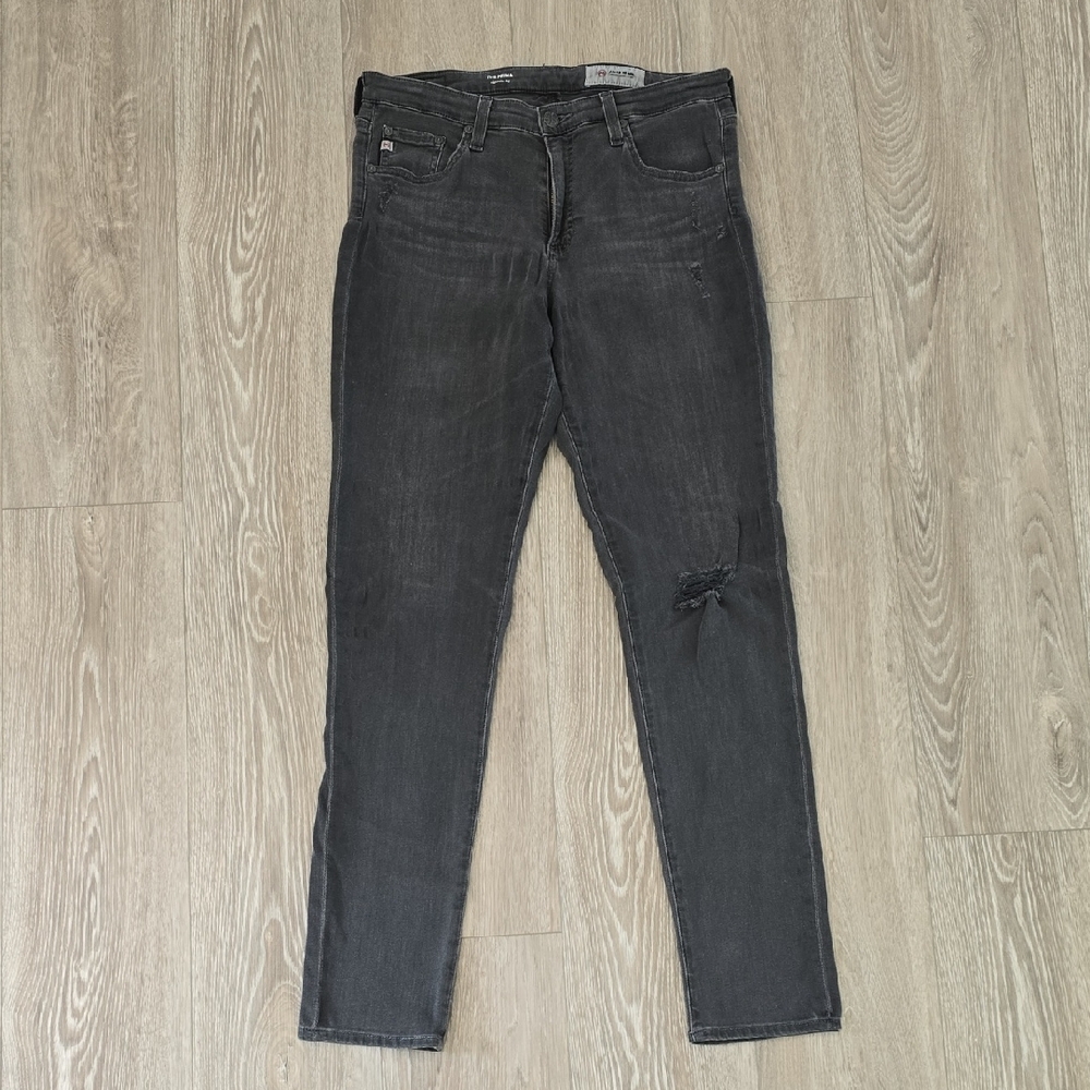 AG The Prima Cigarette Leg Black Jeans